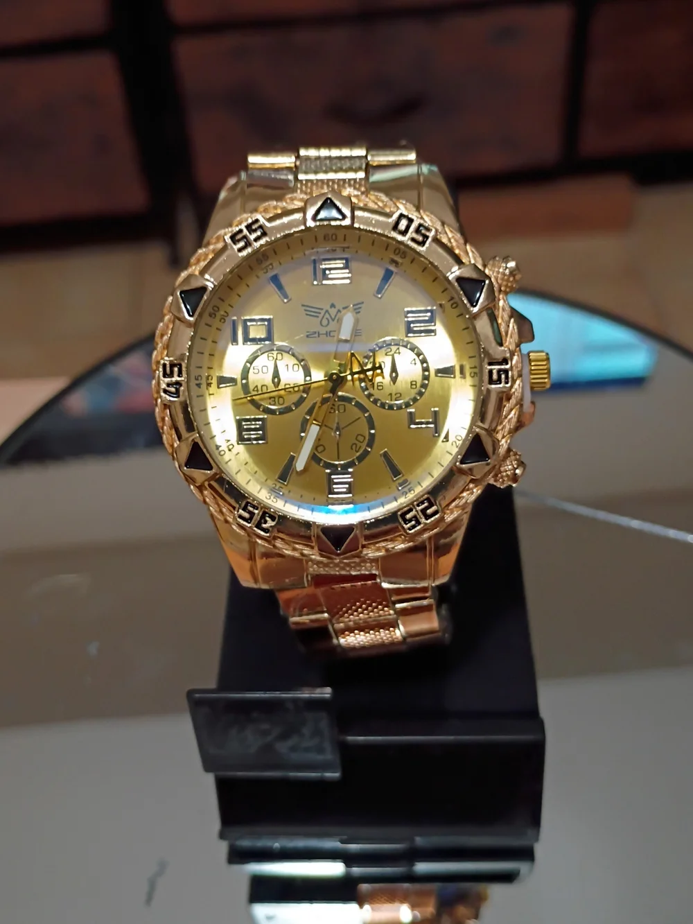 Silver Men's Chronograph Style Bracelet Watch 2 for 1 sale